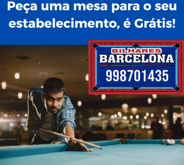 Bilhares Barcelona - mesas de bilhar para o seu bar em Taboão da Serra e Região